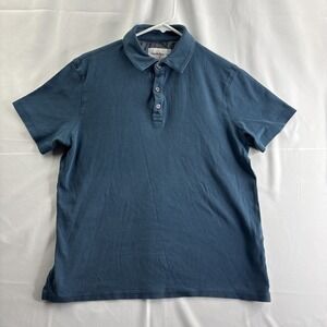 Goodfellow & Co Collared T Shirt Men's Medium Medium Blue Short Sleeve